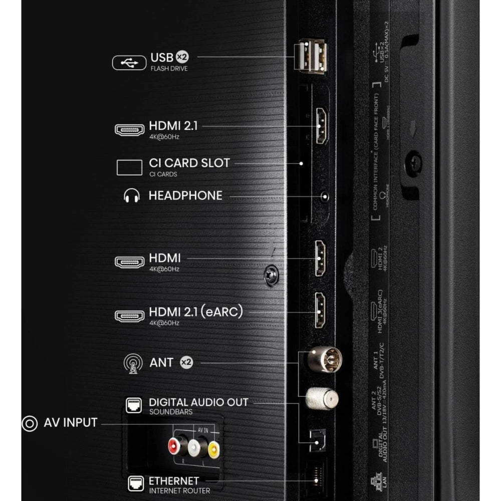 Hisense A6Q 50 Inch LED 4K HDR Smart TV | 50A61Q