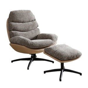 Tara Lane Khloe Rocking Swivel Chair with Stool - Latte | TL7105