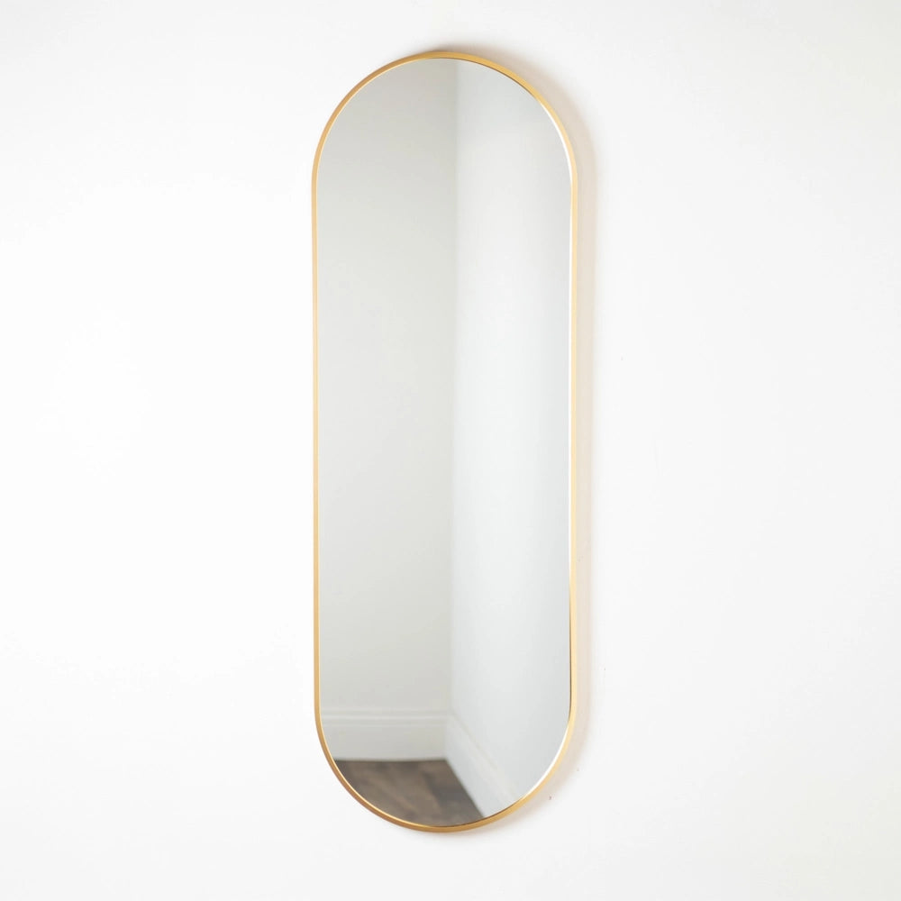 Tara Lane Modena Pill Shape Mirror 40cm x 120cm - Gold | TL7232