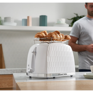 Russell Hobbs Honeycomb 2 Slice Toaster - White | 26060