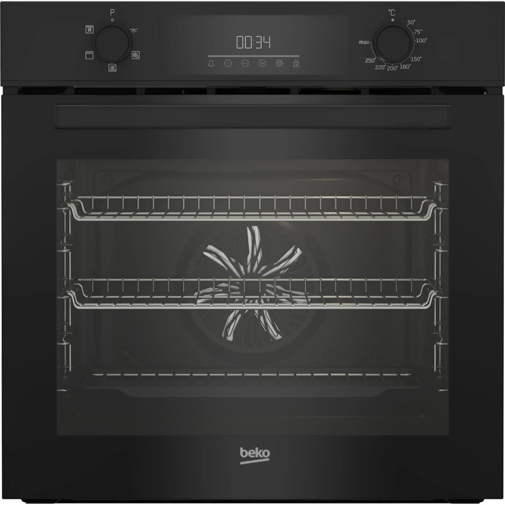 Beko Single Electric Fan Oven 72L - Black | Rated A