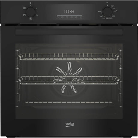Beko Single Electric Fan Oven 72L - Black | Rated A
