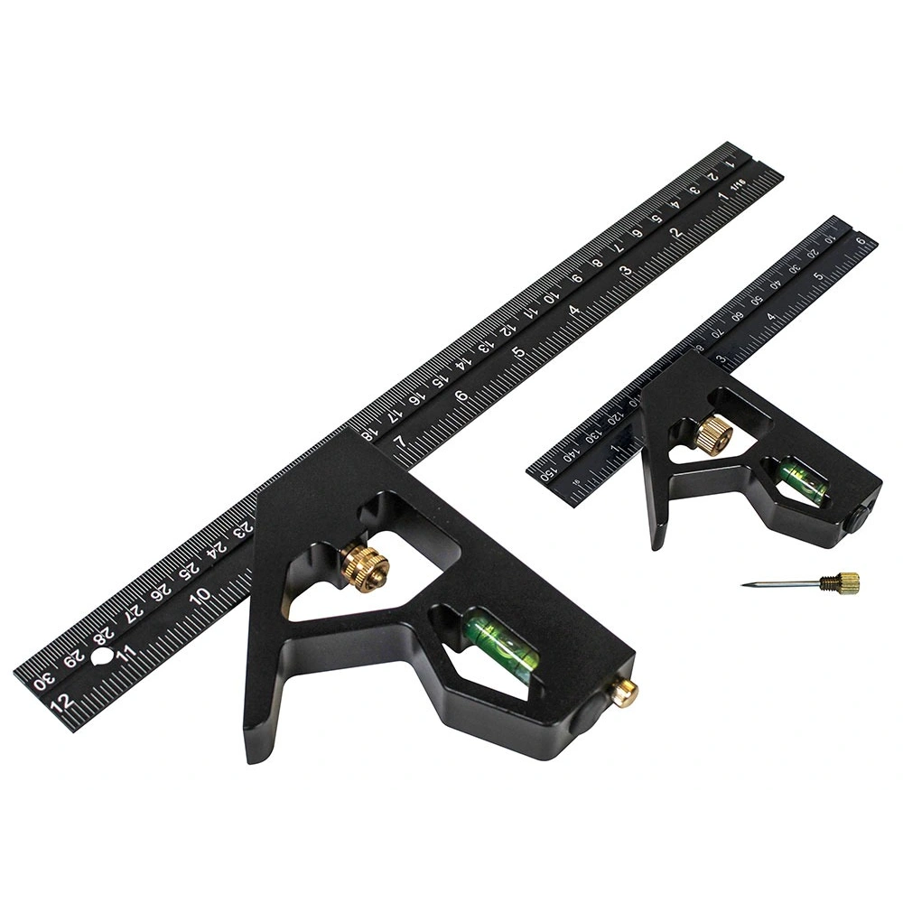 Faithfull Prestige Combination Square Twin Pack 150mm (6in) & 300mm (12in) | XMS22SQTWIN