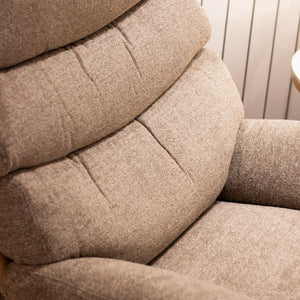 Tara Lane Khloe Rocking Swivel Chair with Stool - Latte | TL7105