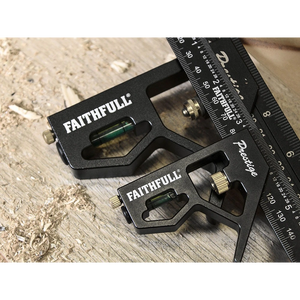 Faithfull Prestige Combination Square Twin Pack 150mm (6in) & 300mm (12in) | XMS22SQTWIN