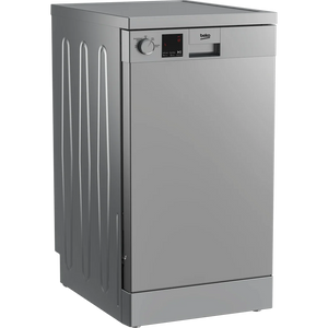 Beko 10 Place Slimline Freestanding Dishwasher 45cm - Silver | DVS04020S