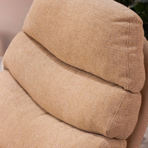 Tara Lane Khloe Rocking Swivel Chair with Stool - Biscuit | TL7104