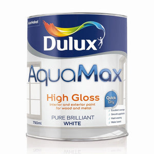 Dulux 750ml High Gloss Water Based - Brilliant White&nbsp;