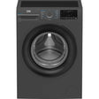 Black Beko washing machine on a white background