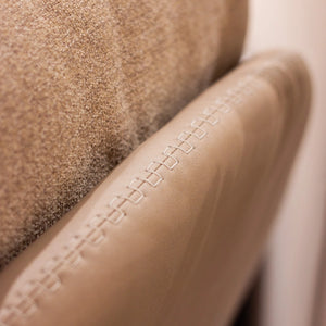 Tara Lane Khloe Rocking Swivel Chair with Stool - Biscuit | TL7104