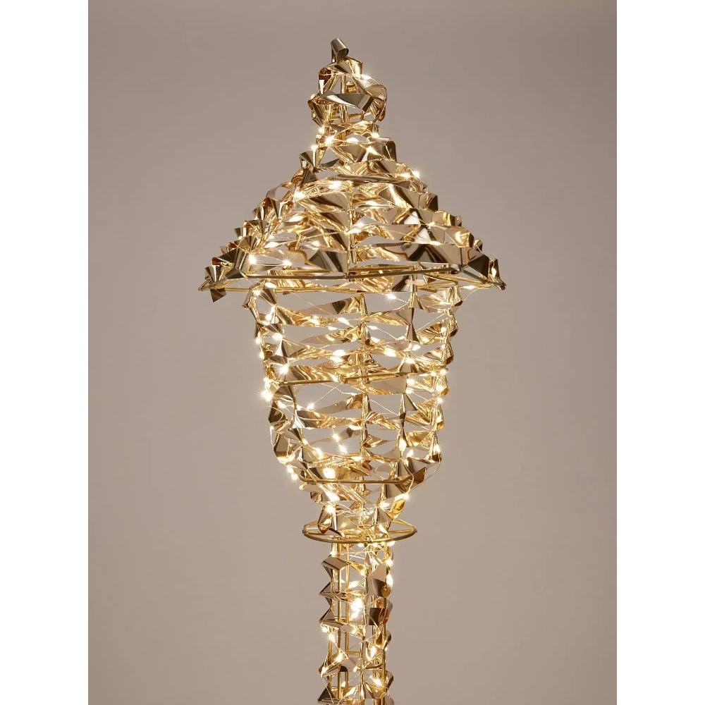 Three Kings Gold Twist Lamp Post - 90cm | 2506041