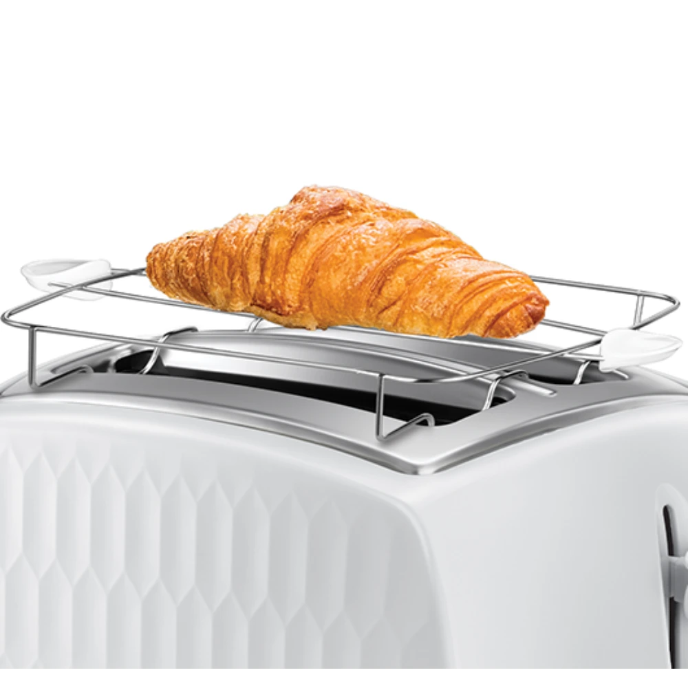 Russell Hobbs Honeycomb 2 Slice Toaster - White | 26060