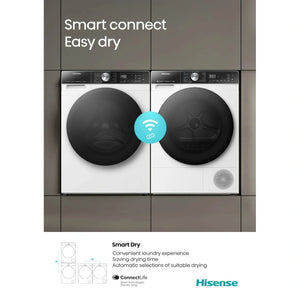 Hisense 10kg Heat Pump Tumble Dryer with Wifi - Black | DH5S102BB