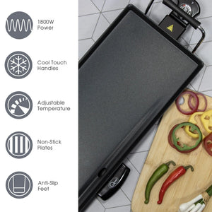 Quest Electric Teppanyaki Grill X70 1800W 70cm x 23cm | 32529A