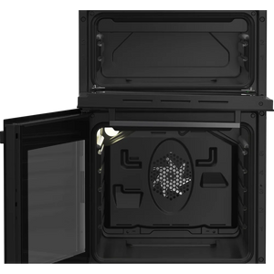 Beko 50cm Double Oven Ceramic Top Electric Cooker - Black | KDVC563AK