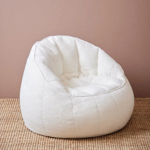 Elephant Boucle Chair Bean Bag - Cream | EBOCRM20