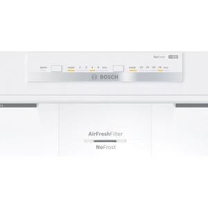 Bosch Series 4 186cm Fridge Freezer 86cm Wide - Stainless Steel | KGN86VIEAG