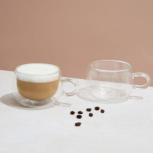 Judge Double Walled Glass 2 Piece Cappucino Set - 225ml | JDG30