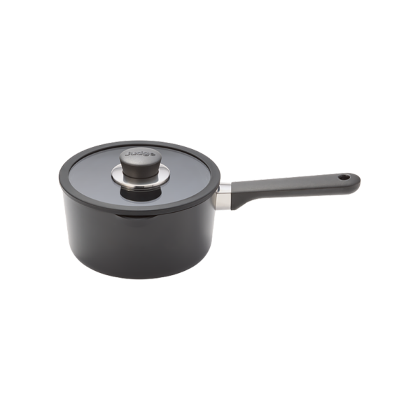 Judge Vista Ceramic 18cm Draining Saucepan 2.25 Litre - Black | JV06D