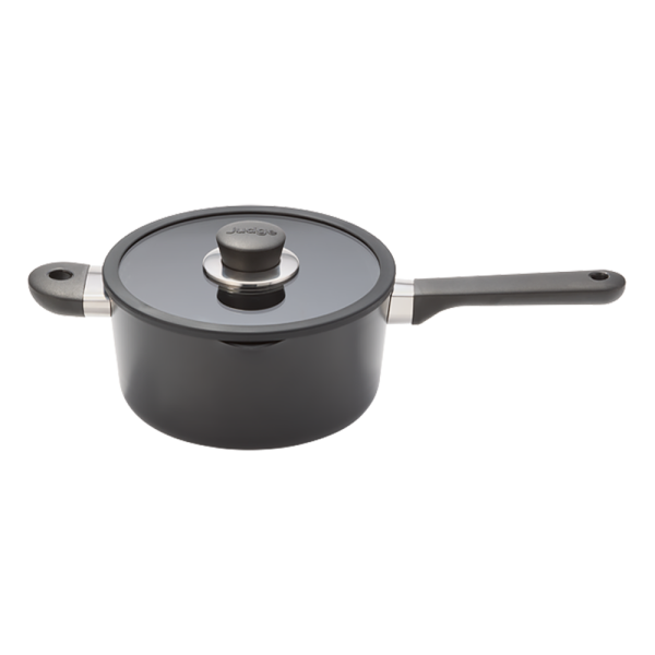 Judge Vista Ceramic 20cm Draining Saucepan 3 Litre - Black | JV07D