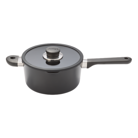 Judge Vista Ceramic 20cm Draining Saucepan 3 Litre - Black | JV07D