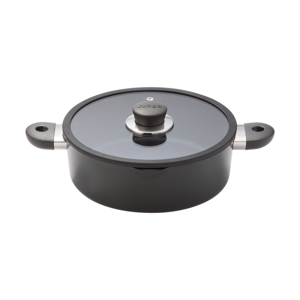 Judge Vista Ceramic 24cm Shallow Casserole Dish 2.5 Litre - Black | JV25