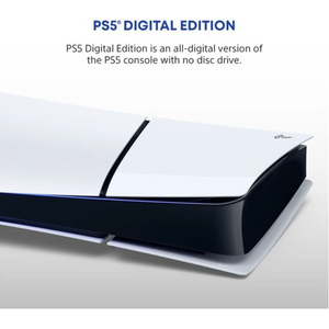 SONY PlayStation 5 PS5 Digital Edition (Model Group - Slim) 1TB with Dual Sense Controller - White | P5HEHWSNY57728