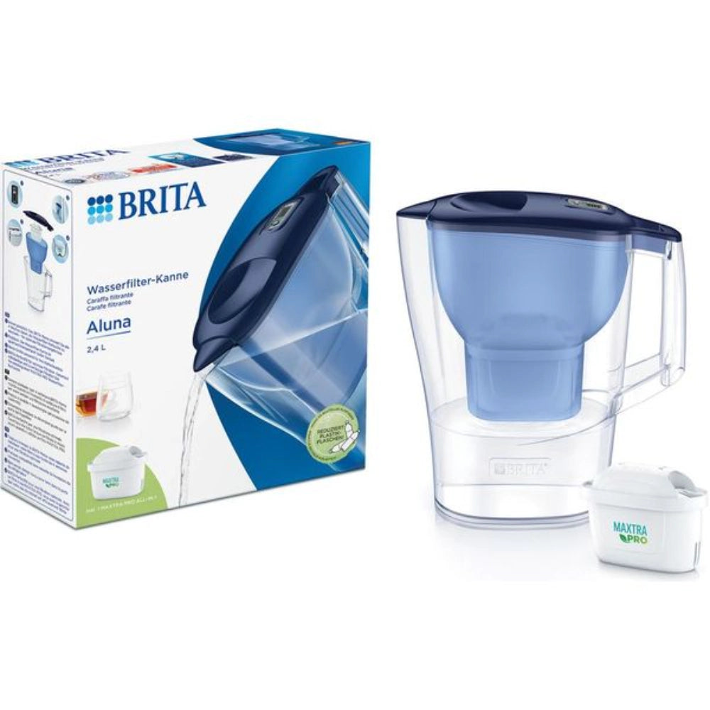 Brita Aluna Water Filter Jug 2.4 Litre - Blue + 1 Cartridge&nbsp;