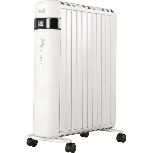 Black & Decker Smart Digital Oil Free Radiator 1.5kW - White | BXRA43016GB