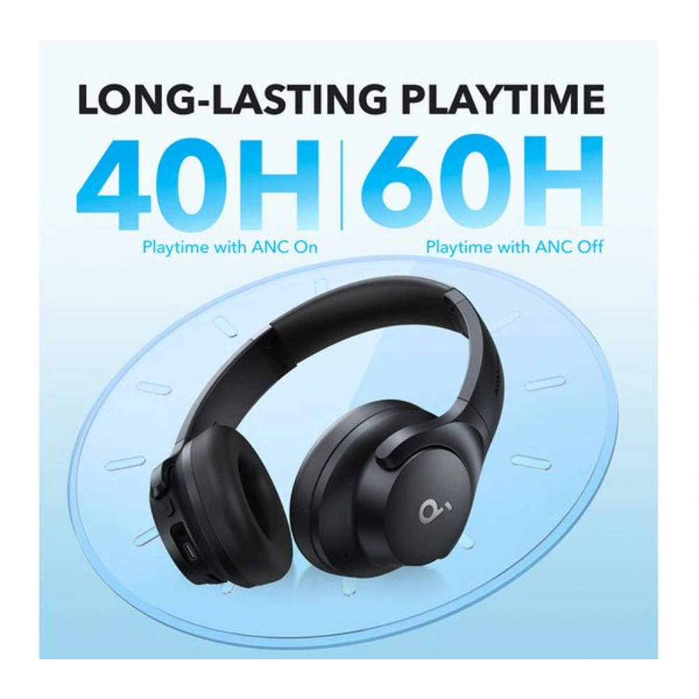 Soundcore Q21i Wireless Bluetooth Noise Cancelling Headphones - Black | A3004311