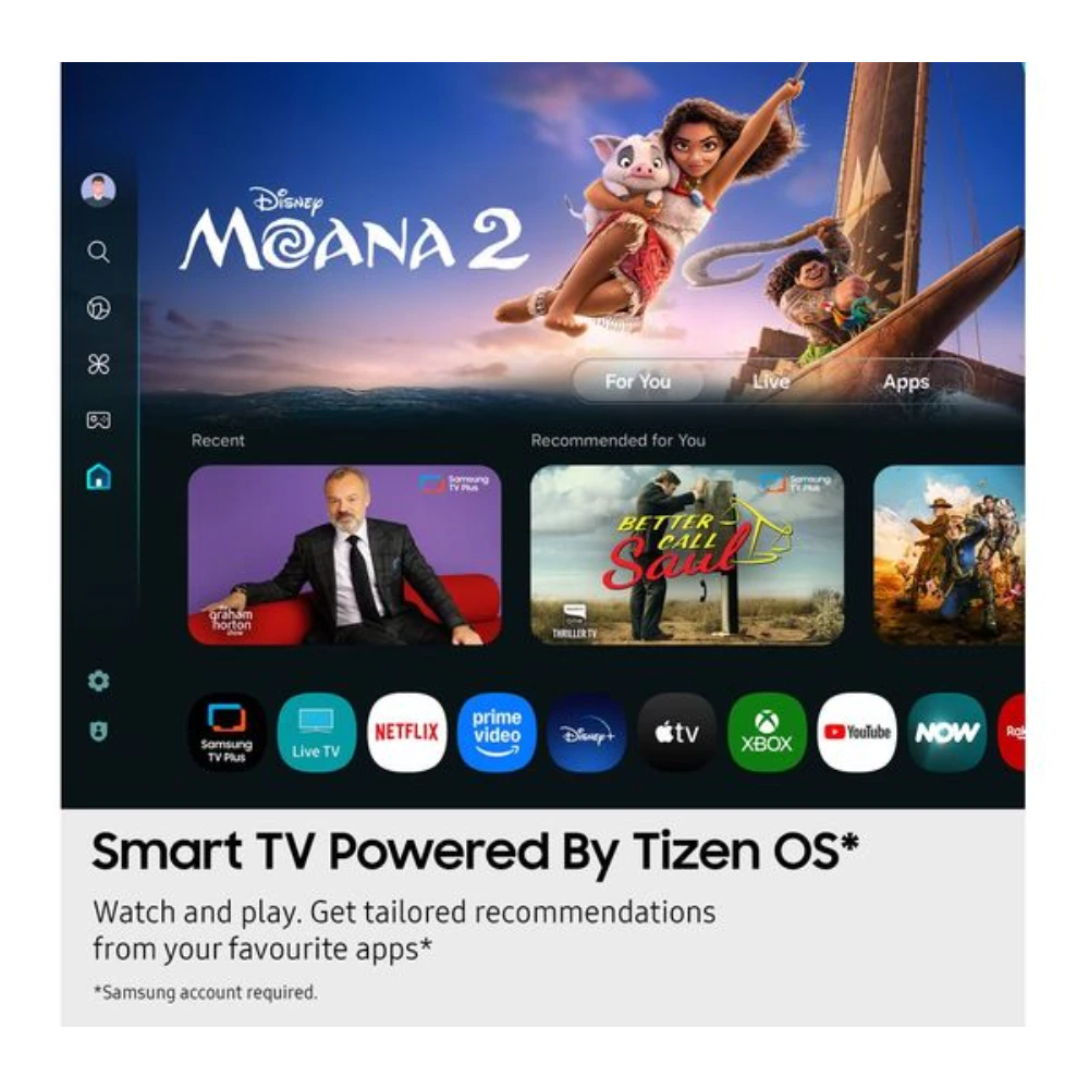 Samsung U8000F 43 Inch Crystal UHD 4K Smart TV (2025) | UE43U8000FKXXU