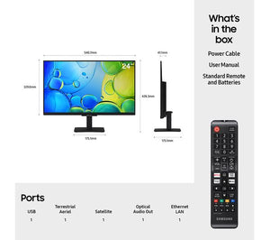 Samsung F6000 24 Inch FHD Smart TV (2025) - Black | UE24F6000FKXXU