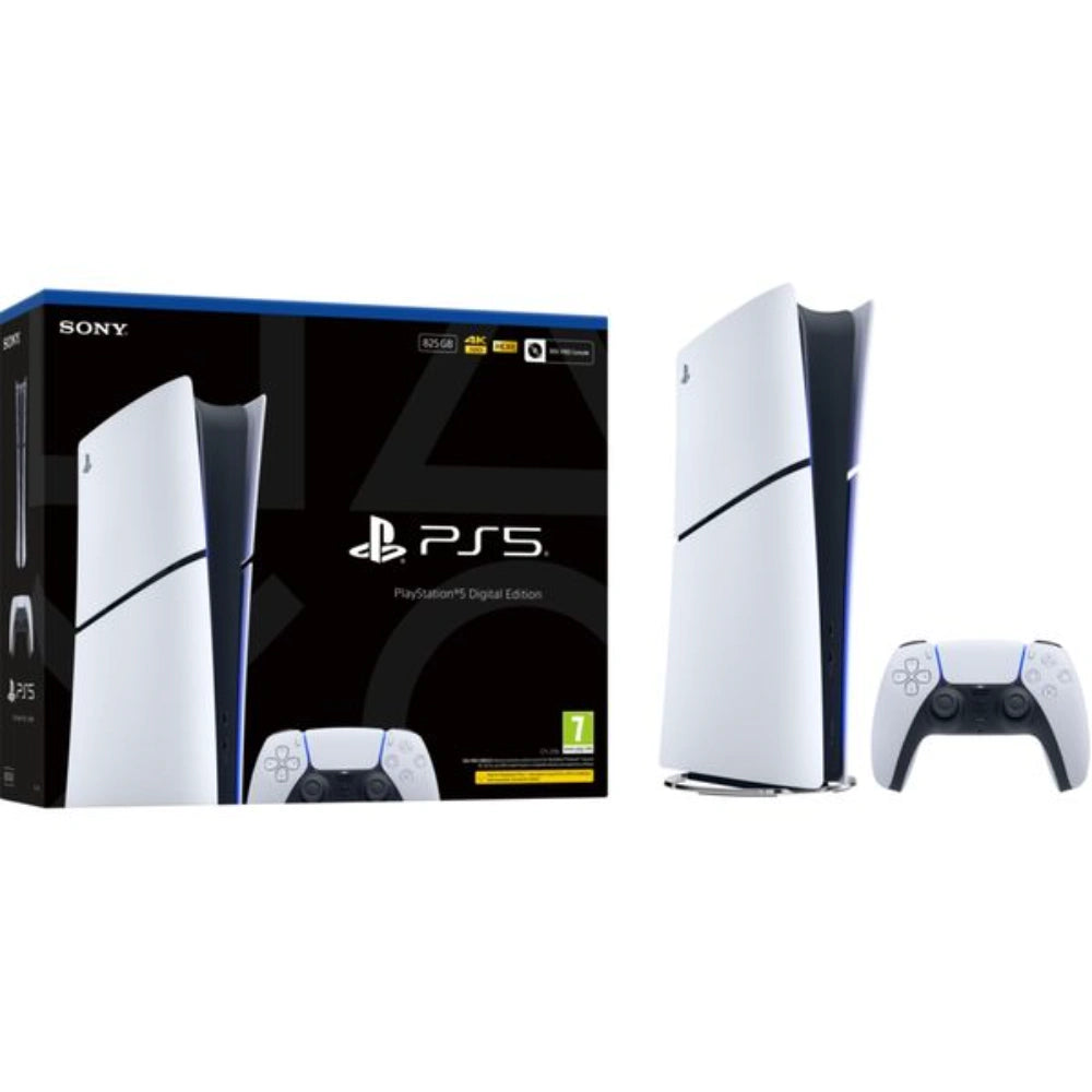Sony Playstation 5 Digital Edition Gaming Console Slim 825GB - White | P5HEHWSNY02071