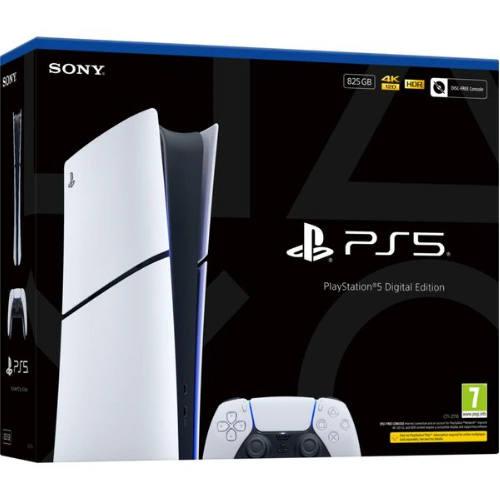 Sony Playstation 5 Digital Edition Gaming Console Slim 825GB - White | P5HEHWSNY02071