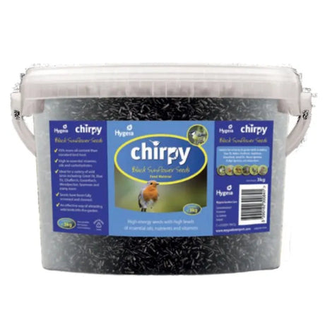 Chirpy Black Sunflower Bird Seed 3kg | G60056