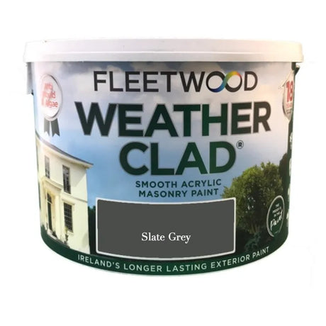 Fleetwood Weatherclad Masonry Paint 10 Litre - Anthracite Grey | XWC10AG