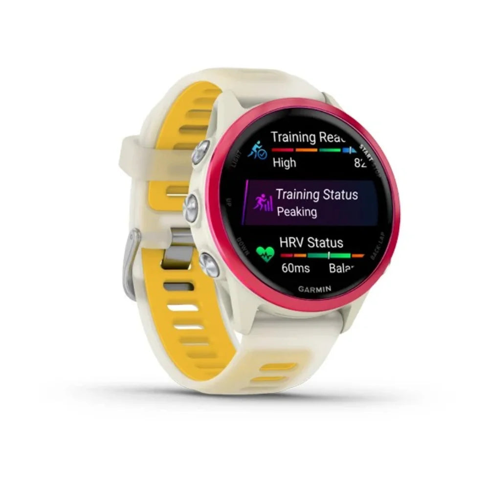 Garmin Forerunner 570 42mm GPS Smartwatch - Bone / Raspberry / Mango | 49-GAR-010-02970-02