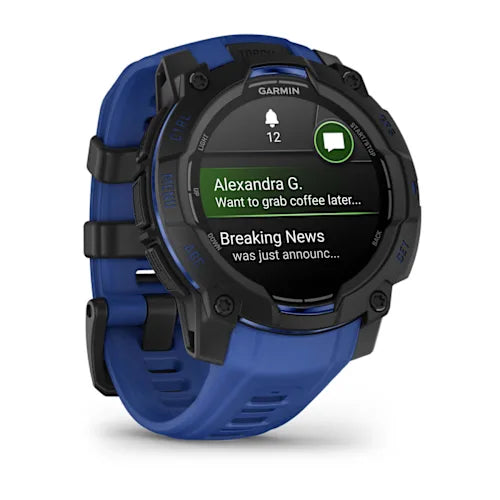 Garmin Instinct 3 Smart Fitness Watch 45mm AMOLED - Blue | 49-GAR-010-02936-03