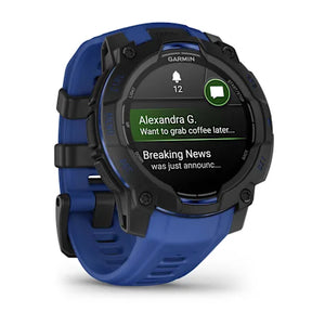 Garmin Instinct 3 Smart Fitness Watch 45mm AMOLED - Blue | 49-GAR-010-02936-03