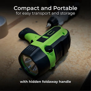 Luceco Rechargeable 10W Spotlight High Power Spotlight Torch | LILSPOG65-01