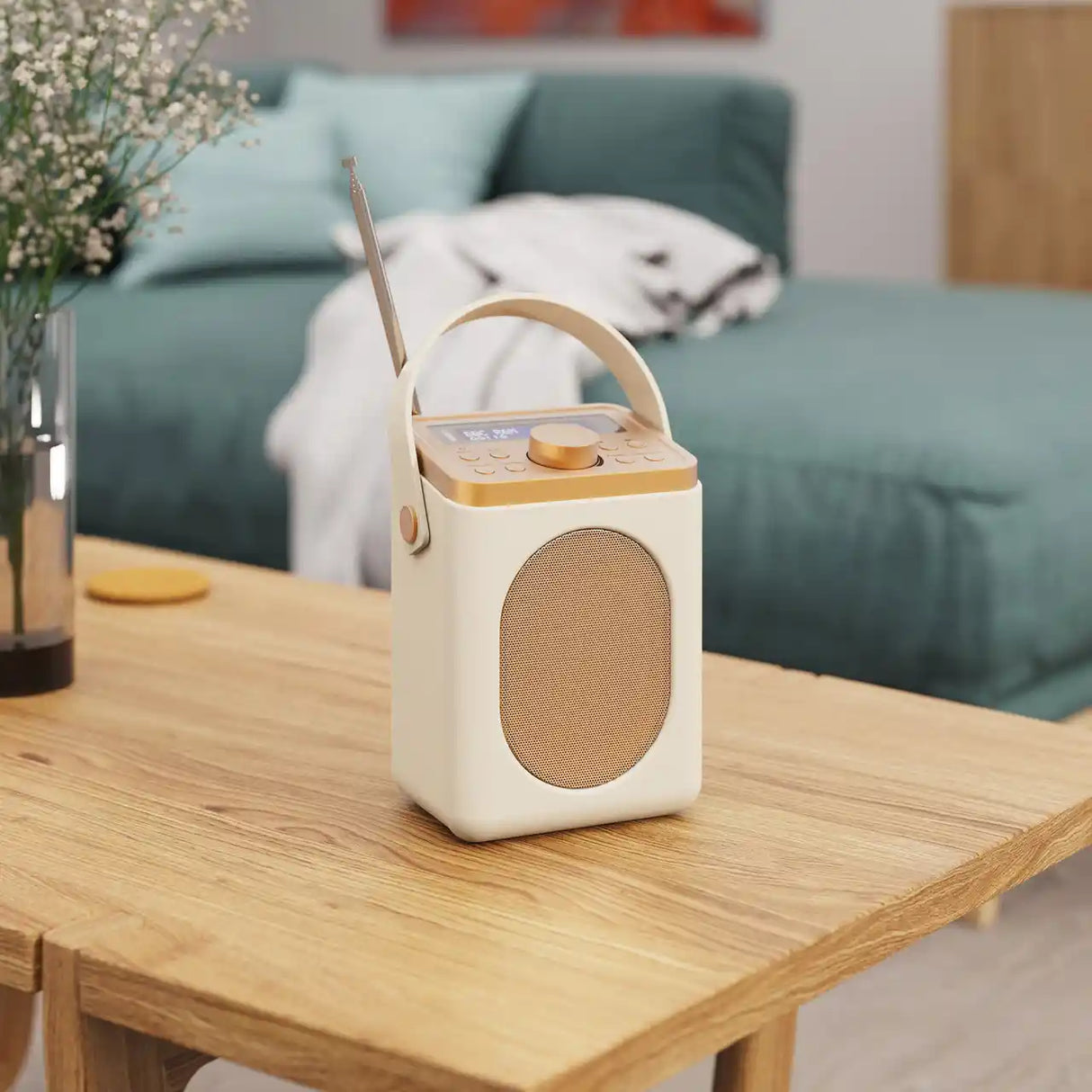 Majority Little Shelford Portable DAB Radio with Bluetooth - Cream | LSHDABCRM