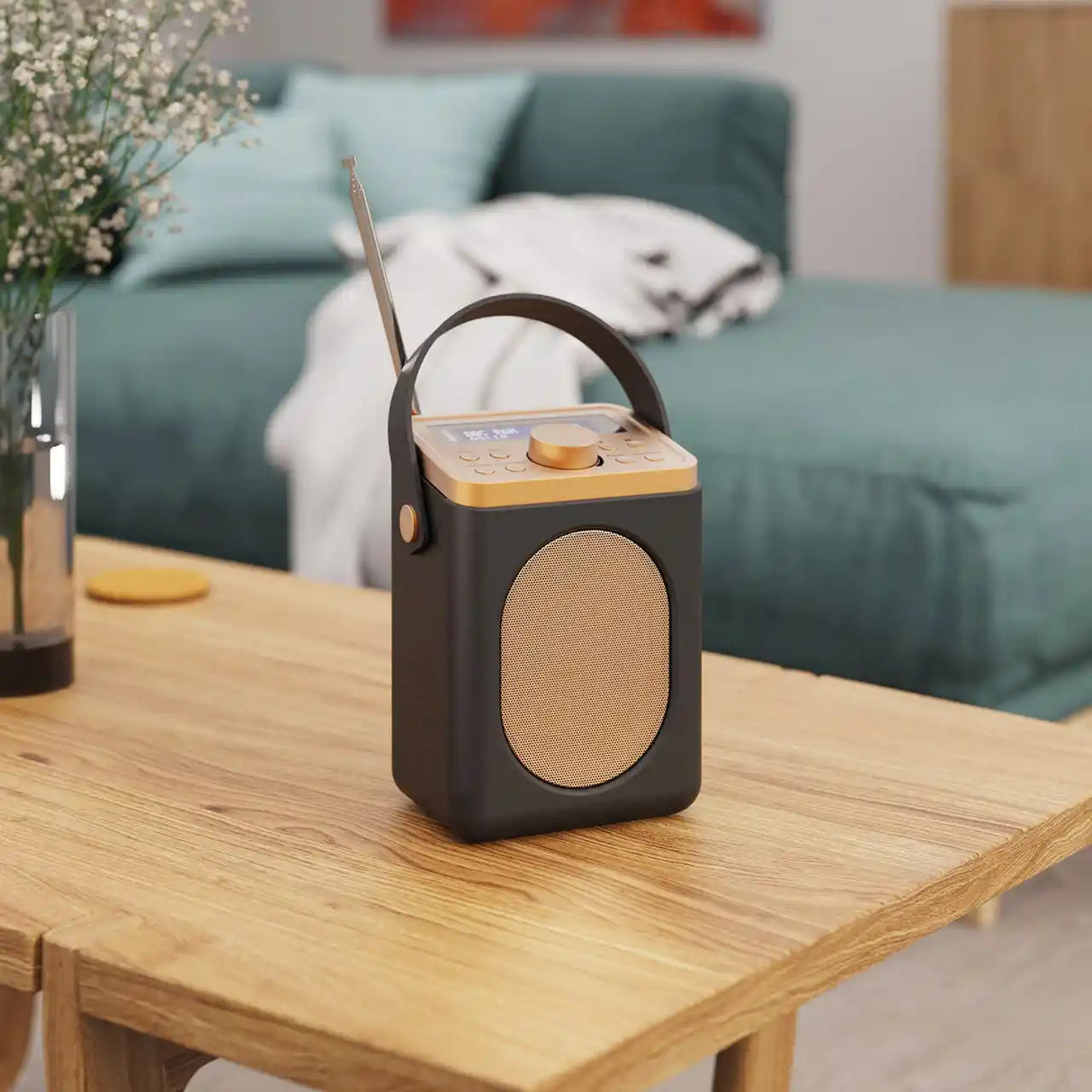 Majority Little Shelford Portable DAB Radio with Bluetooth - Black | LSHDABBLKUK