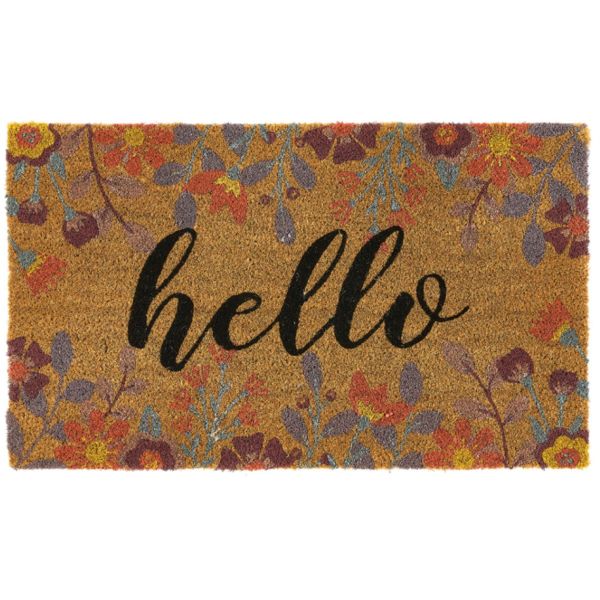 My Mat Outdoor Coco Doormat 45cm x 75cm - Floral Hello | PT610958