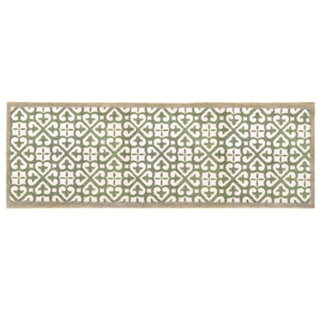 My Mat Runner Doormatt 50cm x 150cm - Harlequin Tile Green | PT603400