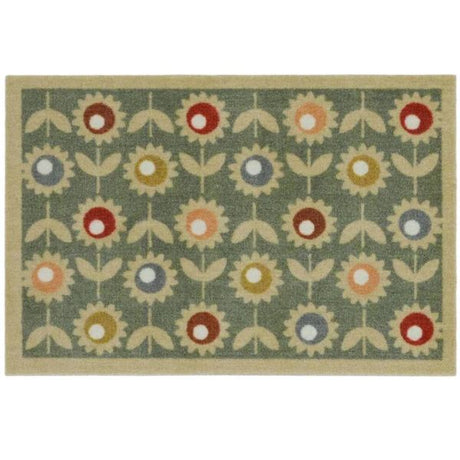 My Mat Nylon Doormatt 50cm x 75cm - Multi Floral Sage | PT645752