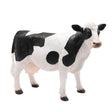 Naturecraft standing cow figurine 34cm with black and white patches, realistic painted details, pink nose and hooves, displayed against white background