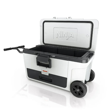 Ninja FrostVault 61 Litre Wheeled Cooler Cool Box with Dry Zone - Cloud White | FB265EUUKWH