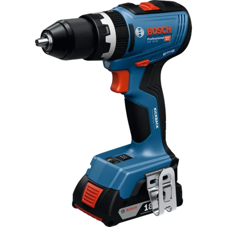 Bosch 18V Combi Drill with 2 x 4.0Ah Li-Ion Batteries | XMS25COMBIB