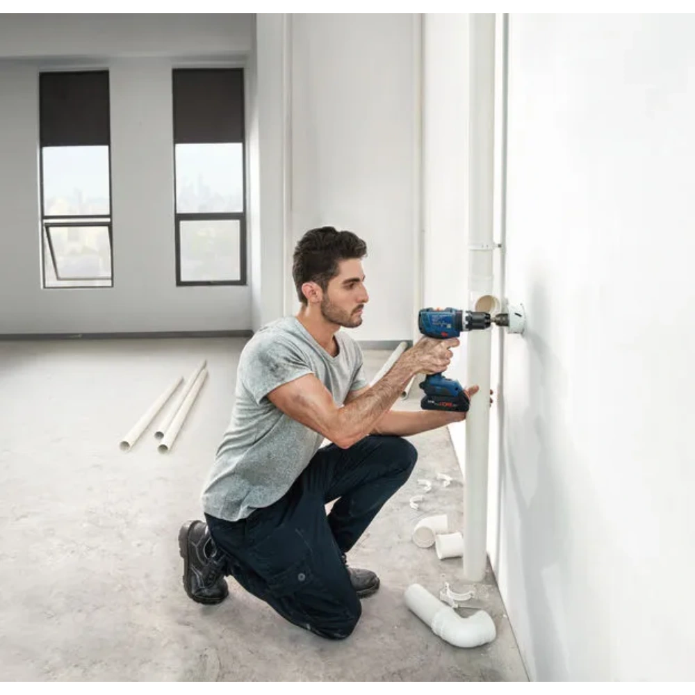 Bosch 18V Combi Drill with 2 x 4.0Ah Li-Ion Batteries | XMS25COMBIB