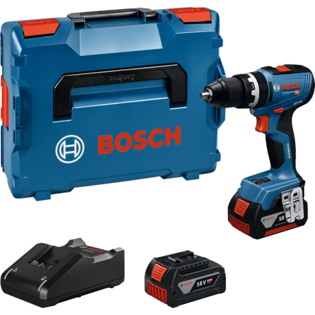 Bosch 18V Combi Drill with 2 x 4.0Ah Li-Ion Batteries
